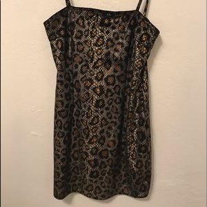 Nasty Gal Metallic Cheetah spring Dress